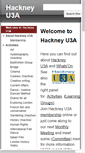 Mobile Screenshot of hackneyu3a.co.uk